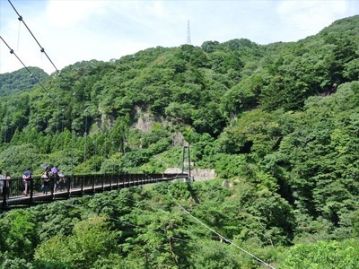 鬼怒楯岩大吊橋の景色