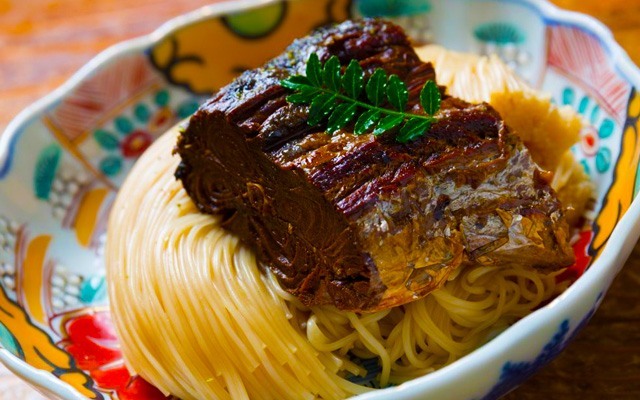 焼鯖素麺