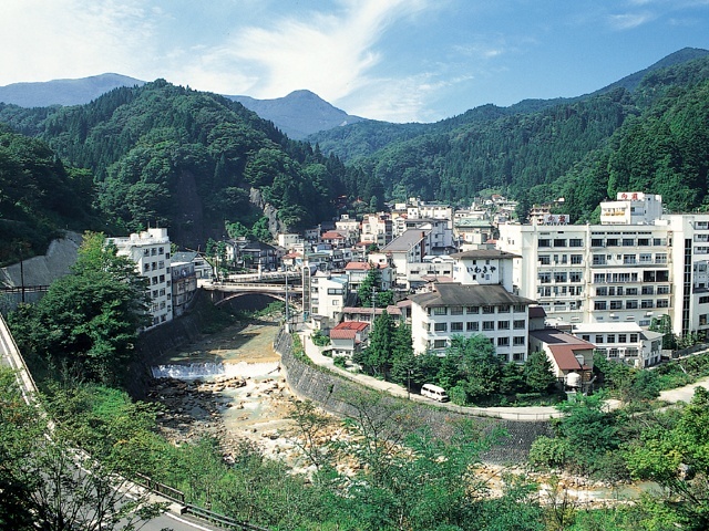 土湯温泉の景観